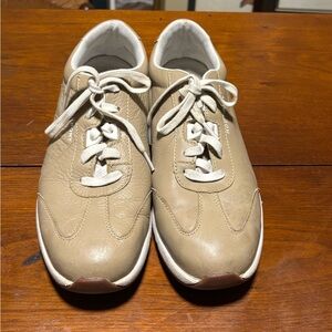 Rockport Women’s Adiprene Walking Sneakers Leather Beige Size 8.5